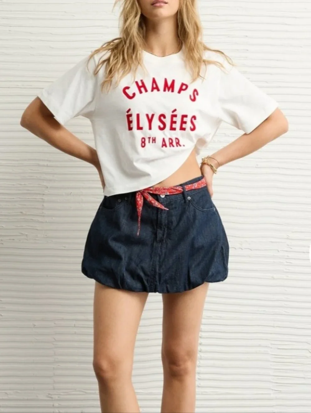 American Eagle Boxy Desination Graphic Tee #3829
